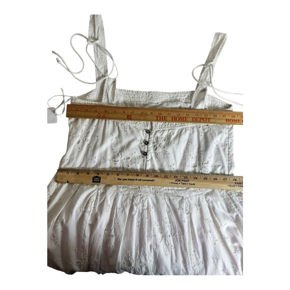 NWOT Free People Primavera Cotton Eyelet Midi Sundress.  Size L - Picture 2 of 15